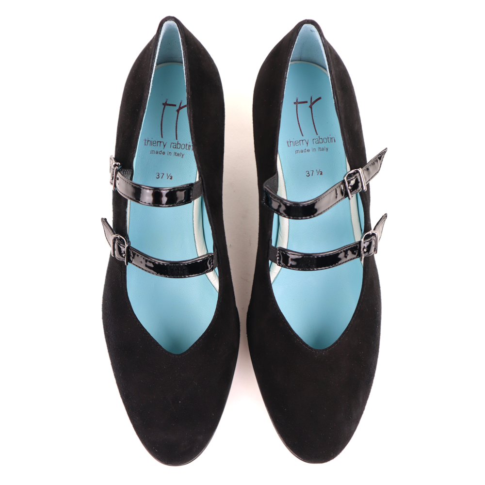 Rosette 4559FBR Black Suede - Image 6